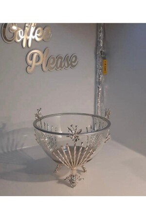 Japanese Rose Salad Bowl Presentation Large Silver Color TYC00704413941 - İmren Collection