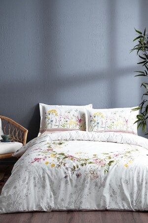 Jardin De Flor Çift Kişilik Lastikli Fitted Çarşaf Nevresim Takımı JDF79NT4 - Özdilek