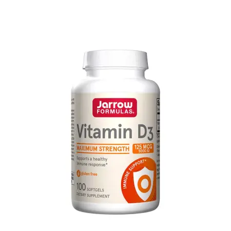 Jarrow Formulas Vitamin D3 5000 IU (100 Softgels) - Jarrow Formulas