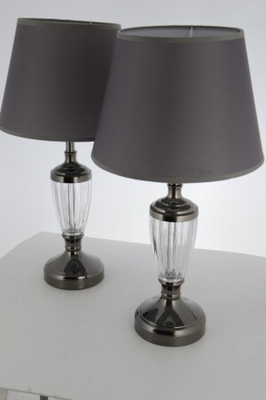 Jasmin 2-Piece Platinum - Gray Lampshade Jasmin 2-Piece Platinum - AbajurAksesuar