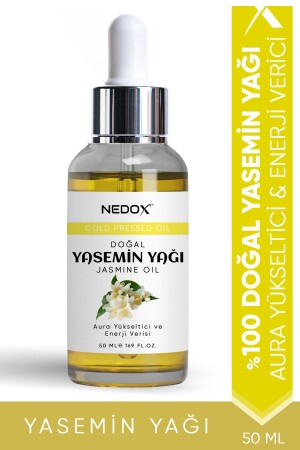 Jasminöl, 100 % natürliche pflanzliche Aura, verstärkendes und energetisierendes Jasminöl, 50 ml - Nedox