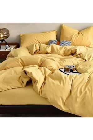 Jersey Cotton Double Duvet Cover Set-yellowqueenkingsize1207 TYC0K6N0SN168760003515346 - Sheri Home
