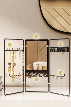 Jewelry Jewelry Stand Makeup Jewelry Organizer Necklace Earring Ring Bracelet Hanger Jewelry Cabinet Jewelry Box - Bino