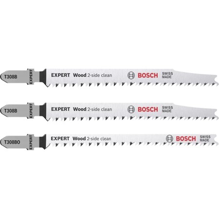 Jigsaw blade set BOSCH Expert Wood 2-side clean, 3 pcs. - Bosch Accessories