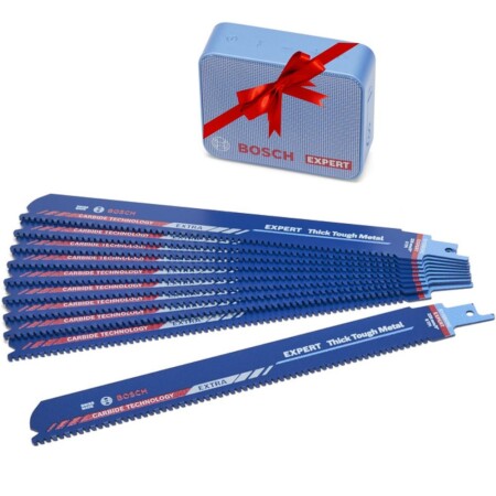 Jigsaw blades BOSCH Thick Tough Metal S1155 CHC, 10 pcs. with accessory - Bosch Accessories