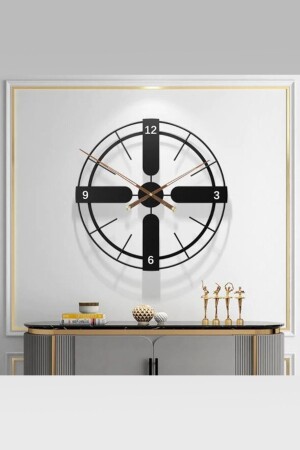 Jihati 60 Cm Black, Italian Style Modern Wall Clock AGA001003001 - AGA KONSEPT