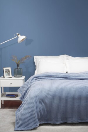 Joena Indigo Double Blanket 200. 21. 01. 0128 - Karaca Home