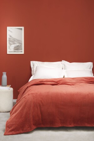 Joena Terracotta Double Blanket 200. 21. 01. 0127 - Karaca Home
