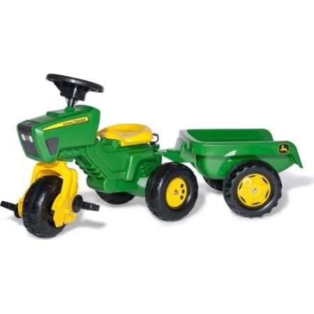 John Deere RollyTrac itmeli traktör ve römorku - RollyToys