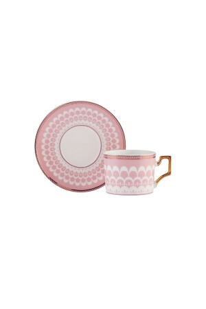 Jolly Pink Flower Tea Cup Set for 2 People 220 Ml 153. 03. 06. 6433 - Karaca