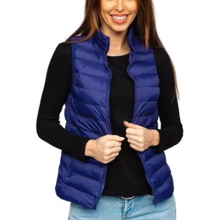 J.Style Kadın Yeleği Mavi 58M23077-221 - J.STYLE