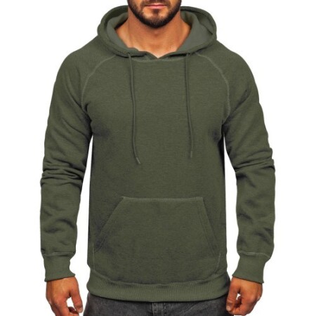 J.Style Men's Sweater Fleece Green 8B152-29 - J.STYLE