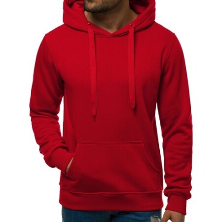 J.Style Men's Sweater Fleece Red 68B2009-18 - J.STYLE