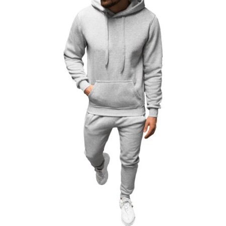 J.Style Men's Tracksuit Fleece Grey 68C10381-2 - J.STYLE