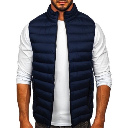 J.Style Vest for Men Blue 5M711-215 - J.STYLE