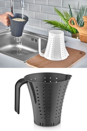 Jug Rice and Noodle Strainer -Rice and Noodle Strainer with Handle - - Selenica