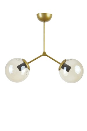 Juliet Modern Design Living Room Kitchen Vintage Color Honey Glass Chandelier of 2 JLT01 - Modavize