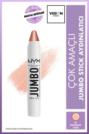 Jumbo Face Stick Çok Amaçlı Stick Aydınlatıcı - Coconut Cake - Nyx Professional Makeup