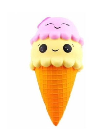 Jumbo Smiling Face Ice Cream Squishy Drop Scented Sukushi 16 cm - Brother Toys
