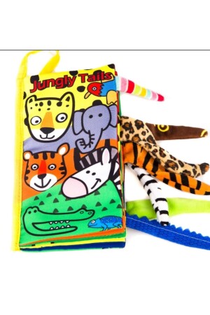 Jungly Tails Rustling, waschbarer Stoff/Stoff, lehrreiches und lustiges Babybuch PFB10171682 - MAYA BABY