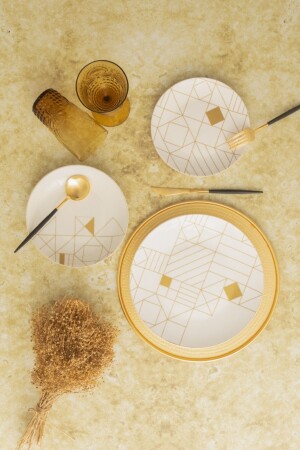 Jupiter 24 Piece Porcelain Dinner Set for 6 People 153. 03. 06. 5956 - Karaca