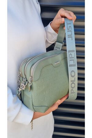 Justpolo Women's Green Adjustable Long Strap Shoulder and Crossbody Bag tm4003kombin - Just Polo