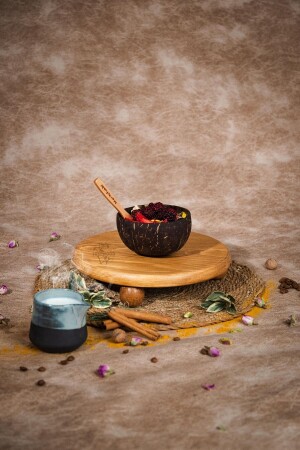 Justwood Risus Top Footed 25 Cm Wooden Round Cake Presentation Serving Plate TYC00759481992 - kitchen trend