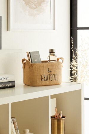 Jüt- Dolap Içi Çamaşır Çocuk Odası Oyuncak Düzenleyici Katlanır Saklama Sepeti Organizer 24x17x14 - Ocean Home Textile