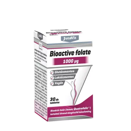JutaVit Bioactive Folate 1000mcg (30 Tablets) - JutaVit