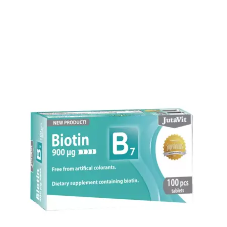 JutaVit Biotin 900 mcg (100 Tablets) - JutaVit
