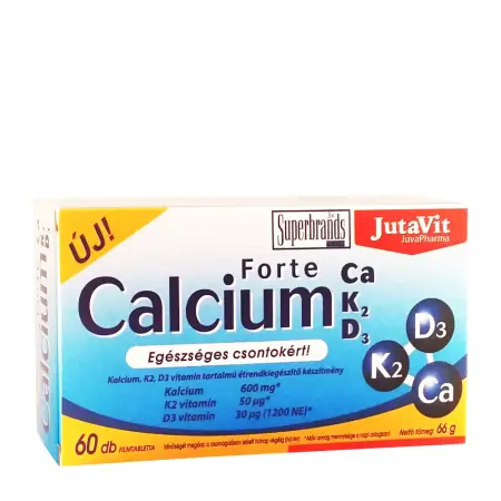 JutaVit Calcium Forte + Ca/K2/D3 tablet (60 Tablets) - JutaVit