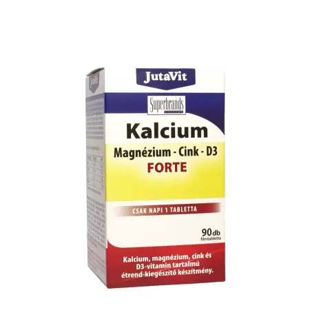 JutaVit Calcium + Magnesium + Zinc + D3 Forte tablet (90 Tablets) - JutaVit