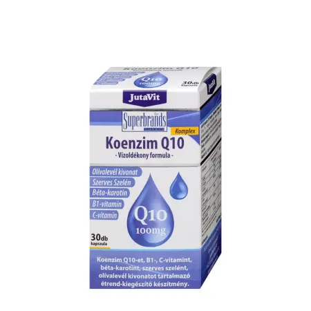 JutaVit Co-Enzyme Q10 100 mg Water-soluble Formula (30 Softgels) - JutaVit