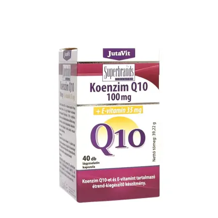 JutaVit Coenzyme Q10 100 mg + Vitamin E capsule (40 Tablets) - JutaVit