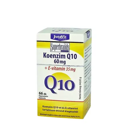 JutaVit Coenzyme Q10 60 mg softgel (66 Softgels) - JutaVit