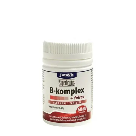 JutaVit Complex Vitamin B + Folic Acid tablet (60 Tablets) - JutaVit