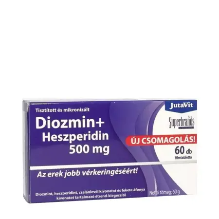 JutaVit Diosmin + Hesperidin 500 mg (60 Tablets) - JutaVit