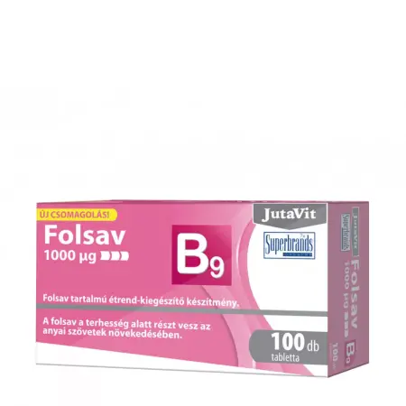 JutaVit Folic Acid tablet (100 Tablets) - JutaVit