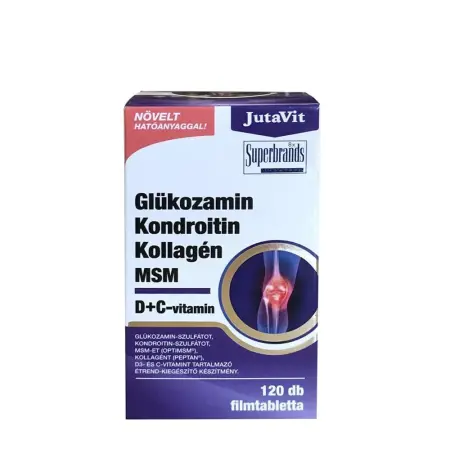 JutaVit Glucosamine Collagen MSM Vitamin D + C (120 Tablets) - JutaVit