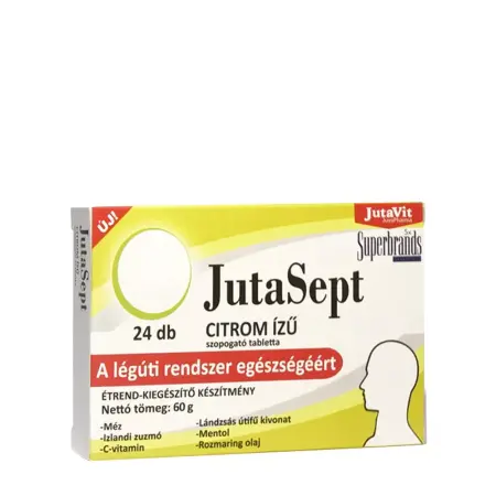 JutaVit JutaSept Lozenges (24 lozenges, Lemon) - JutaVit