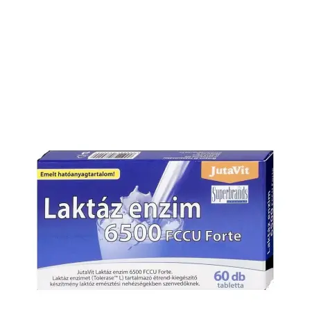 JutaVit Lactase Enzyme 6500 FCCU Forte (60 Tablets) - JutaVit
