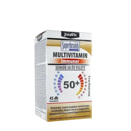 JutaVit Multivitamin Immuner tablets For Seniors (50+) (45 Tablets) - JutaVit