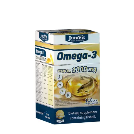 JutaVit Omega-3 Fish Oil 1000 mg (110 Softgels) - JutaVit