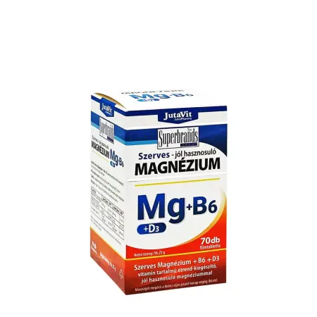 JutaVit Organic Magnesium + B6 + D3 tablet (70 Tablets) - JutaVit