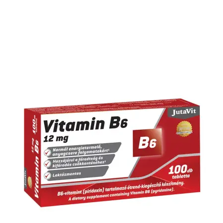 JutaVit Vitamin B6 12 mg (Piridoxin) (100 Tablets) - JutaVit