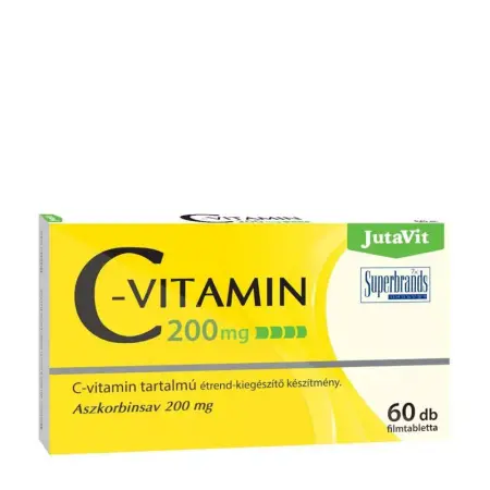 JutaVit Vitamin C 200 mg (60 Tablets) - JutaVit