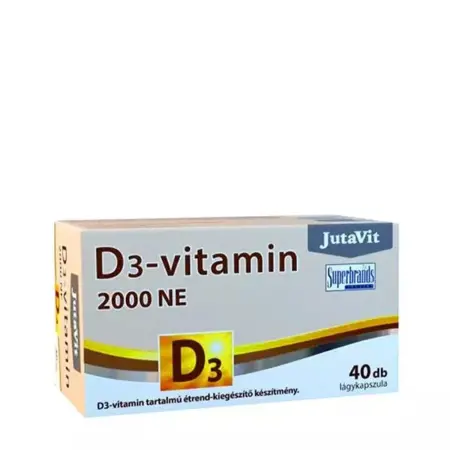 JutaVit Vitamin D3 2000 IU (40 Softgels) - JutaVit