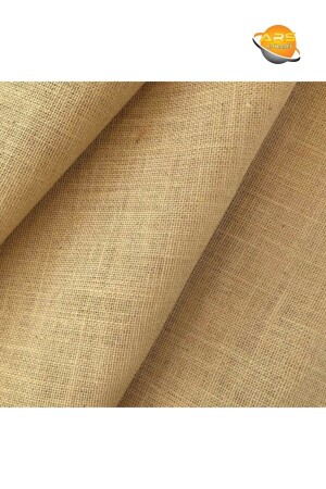 Jute Cross Stitch 1 Meter - Straw Sack - Natural Jute Fabric - Width 1 Meter Length 1 Meter - 10 Ounce Frequency - Arısu