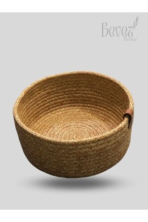 Jute Wicker Basket - Hand Woven - Multi-Purpose Basket - Bathroom and Kitchen Organizer - Bevez Home