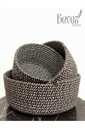 Jute Wicker Basket, Hand Woven, Multi-Purpose Basket, Bathroom and Kitchen Organizer F-1001 - BEVEZ HOME